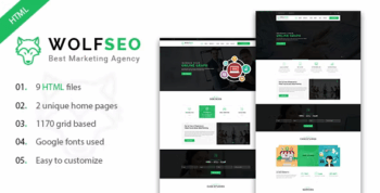 WOLFSEO - Digital Marketing Agency HTML Template