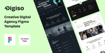 Digiso - Digital Business Branding Agency Figma Template